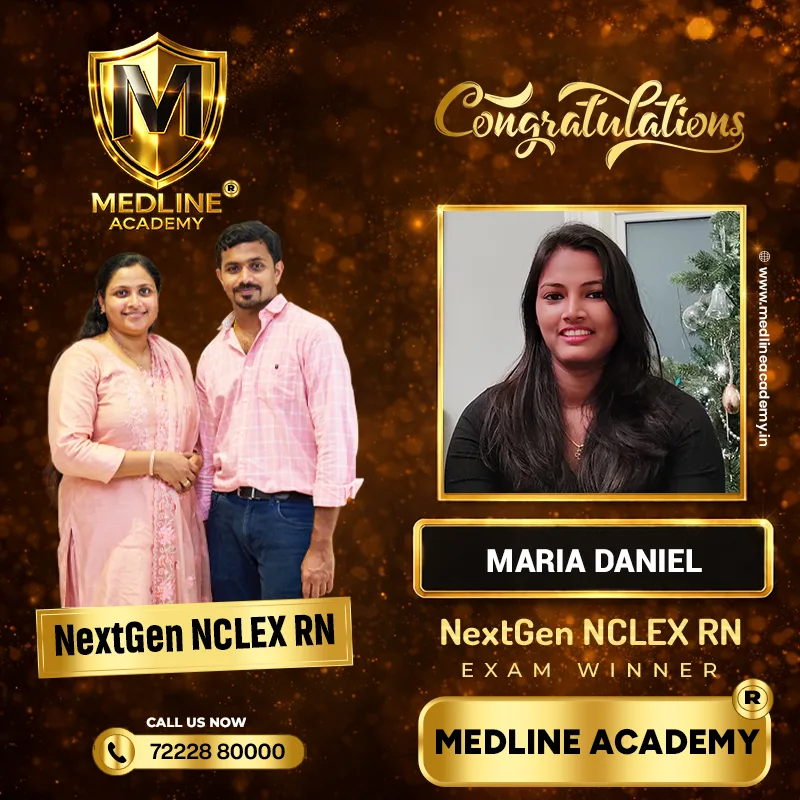 Medline Academy student Maria Daniel NCLEX RN exam winner