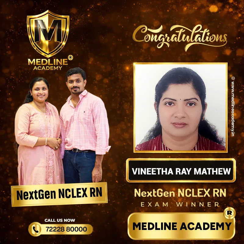 NCLEX RN coaching success story Vineetha Ray Mathew Medline Academy