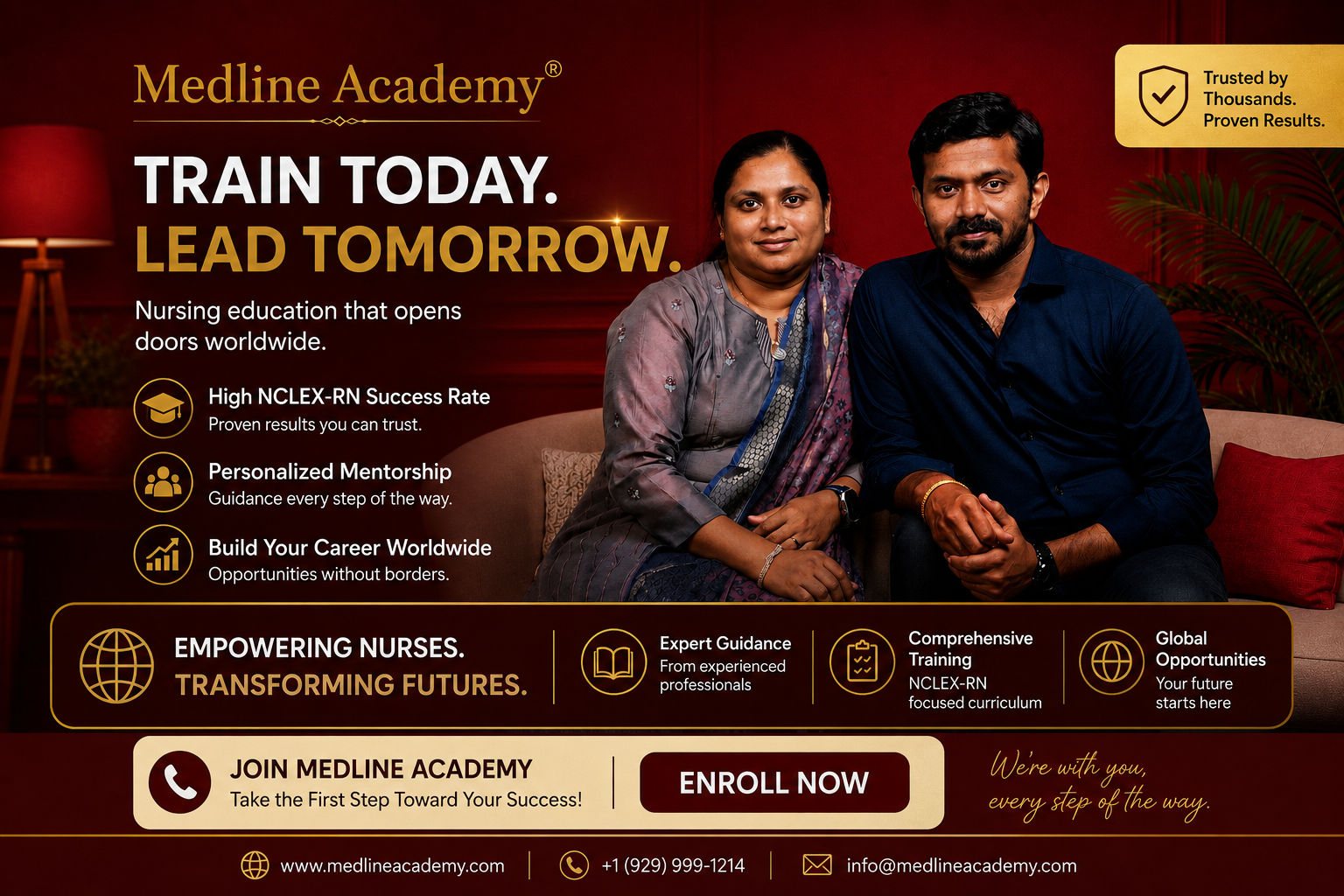 NCLEX-RN students attending advanced clinical judgment and NextGen NCLEX training at Medline Academy Kerala