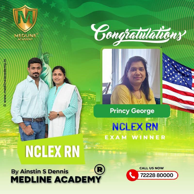 Princy George NCLEX-RN success story 2026 from Medline Academy