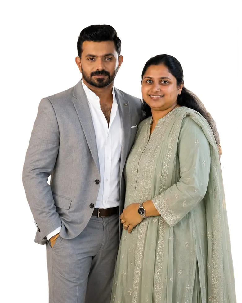 Ainstin S Dennis and Tincy Mathew, founders of Medline Academy, India's family-led NCLEX-RN academy