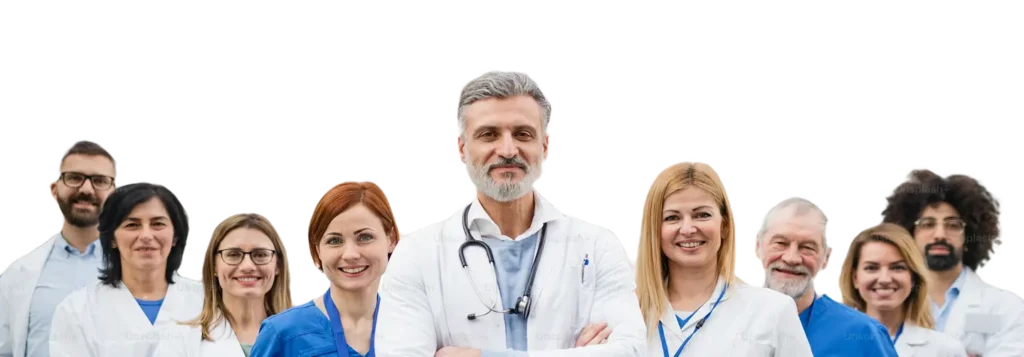 Healthcare professionals representing NCLEX-RN applicants