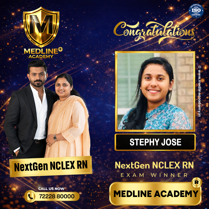 STEPHY JOSE NCLEX-RN Result 2026 Medline Academy Thiruvalla kerala