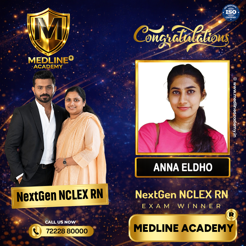 ANNA ELDHO MATHEW NCLEX-RN Result 2026 Medline Academy Thiruvalla kerala
